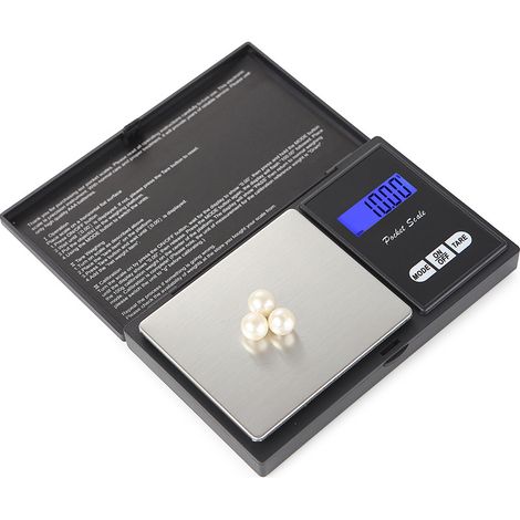 Filiyano-Balance de poche numérique avec poids d'étalonnage de 0,01 g à 500 g (1/5)