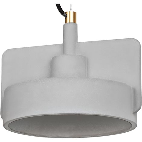 OSRAM Decor Mold Suspension décorative avec abat-jour moulé en béton, 225 mm, avec culot E27, IP20, gris foncé (1/5)