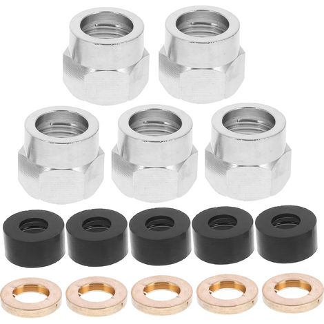 CHILDWEET Lot de 5 raccords gaz à écrou évasé 3/8 avec capuchon (1/5)