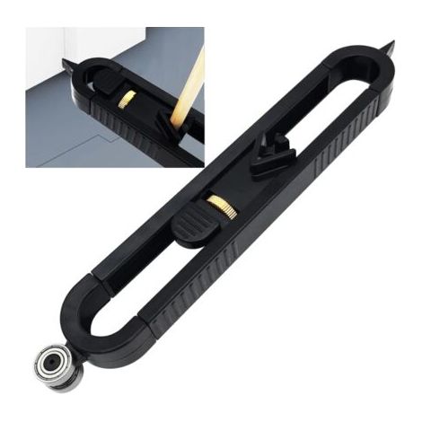 BUNTHAUS Duplicateur Contour, Jauge de Contour Précise, Contour Gauge Duplicator avec Serrure pour copier avec précision la forme irrégulière (noir) (1/5)