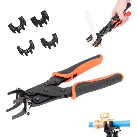 Pince de déconnexion 3 en 1, 1,27 cm, 1,9 2,5 outil retrait tuyau plomberie multifonctionnel, pince pour cuivre PEX PVC (1 pièce) 1 Pièce. -