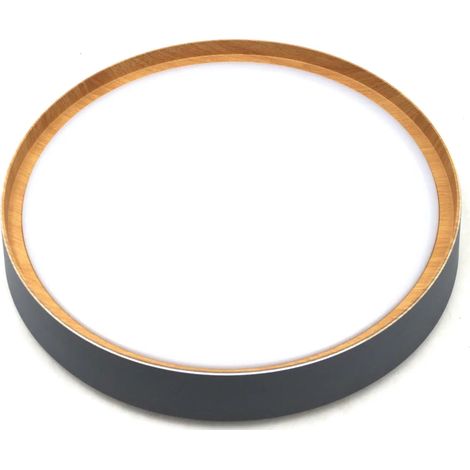 [GEBRAUCHT] B-Ware Q Smart Home Deckenleuchte Lampe Led Leuchte Grau Holz Hell Sprachsteuerung 444