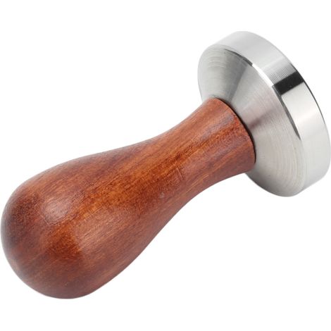 53-mm-Kaffeetampfer mit Holzgriff, Edelstahl-Kaffeepulverhammer für Restaurants (1/5)