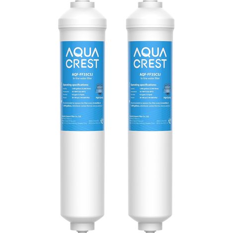 AQUACREST DA29-10105J Filtre à Eau pour Réfrigérateur Remplacement pour Samsung® DA29-10105J HAFEX/EXP, DA2010CB DA99-02131B, Filtre à Eau en Ligne pour LG Samsung®Side by Side (2)