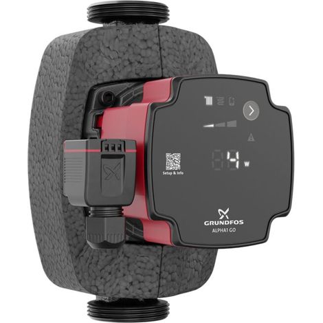 Pompe de circulation haute efficacité Grundfos ALPHA1 GO 93074202 25-40 180, DN25, 180 mm, régulée
