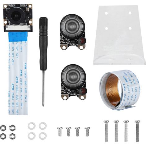 Module de caméra de vision nocturne pour Raspberry Pi 3B+/3B/2B/B+/ZERO W, compatible avec les modèles 1.3 et ZERO. (1/5)