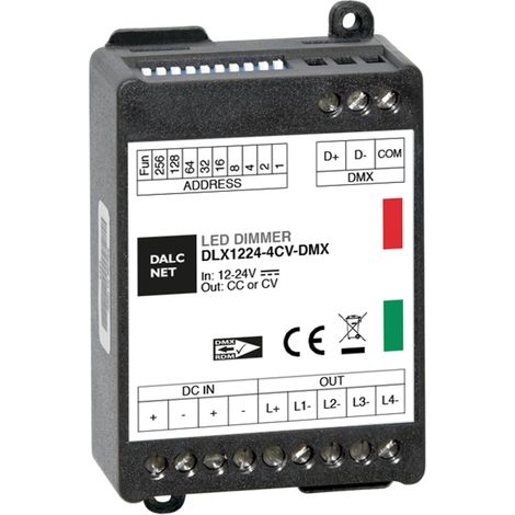 Dimmer led dalcnet dlx1224-4cv-dmx 240W 4 canali