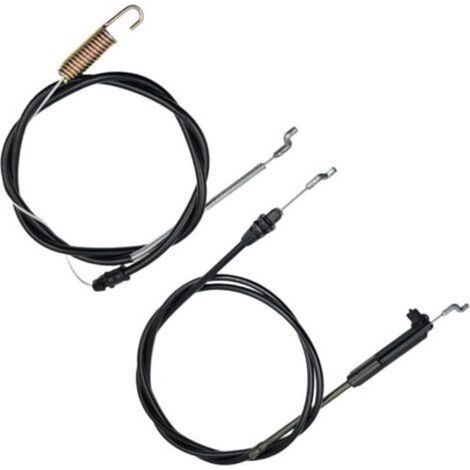Jeu de 2 câbles pour tondeuse Toro Recycler 55,9 cm : contrôle de traction et câbles de frein (115-8435/115-8437), kit de remplacement (1/5)