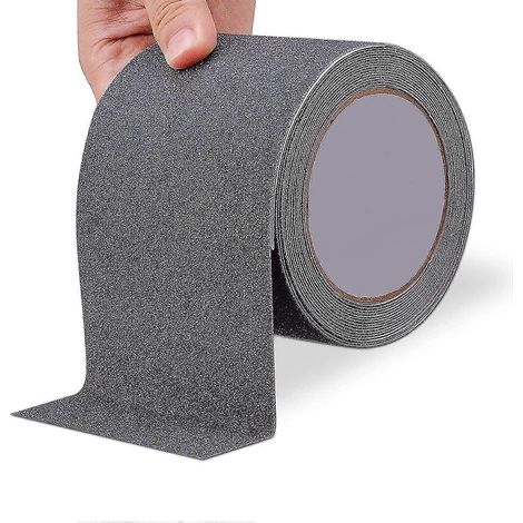 Ruban antidérapant, 10 cm x 5 m / 4 po x 16 pi, pour marches, ruban adhésif antidérapant, ruban de sécurité à haute adhérence, ruban antidérapant extérieur imperméable, maintien (1/5)