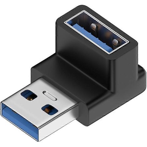 Connecteur USB 3.0 90 Degrés Haut Bas pour PC Portable et Carte Mère