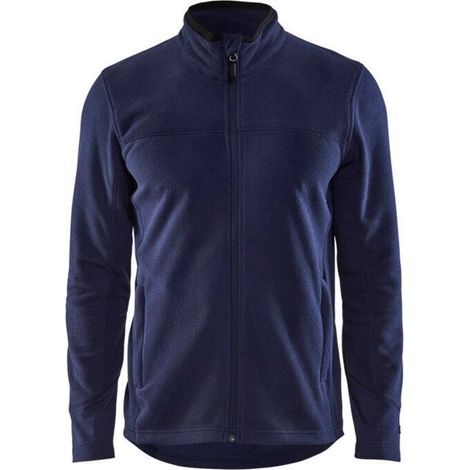 Giacca da lavoro in micropile 4895 - Blu navy L (1/4)