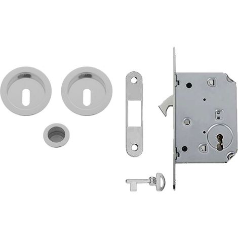 Kit per Porte Scorrevoli Mariva Finitura Cromo Satinato 25 Mm
