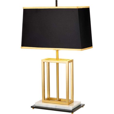 Lampe table Atlas moderne laiton noir E27 60W Elstead (1/5)