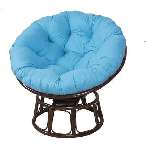 Coussin pour chaise Papasan, adapté aux fauteuils suspendus en rotin, assise rembourrée pour fauteuil œuf pivotant, usage intérieur/extérieur, également tapis de sol pour animaux ou méditation. (1/5)