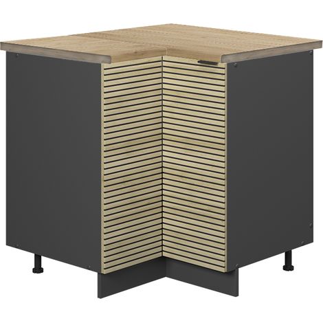 Meuble d'angle Fame-Line, Panneau en chêne, 80.5cm , PT Chêne, Vicco (1/5)