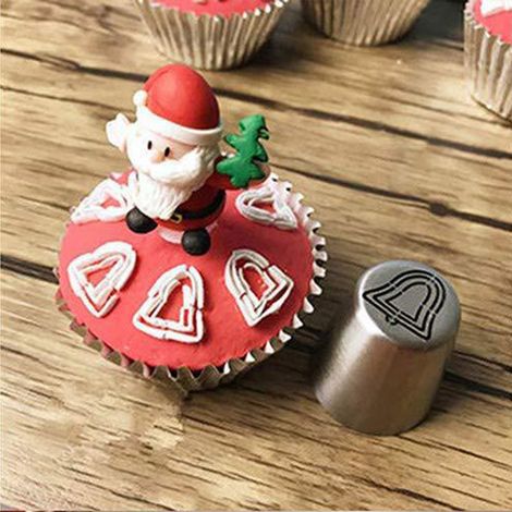 Ensemble de 23 douilles russes de Noël pour la décoration de gâteaux, cupcakes et biscuits. (1/3)