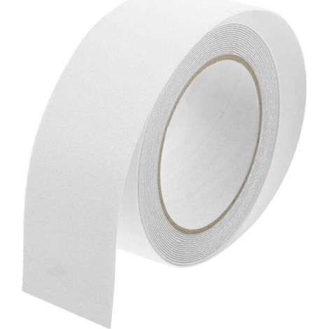 (Bande adhésive transparente 5 cm x 5 m) givrée, adaptée aux escaliers, marches et bandes de sécurité pour sols intérieurs et extérieurs (1/5)