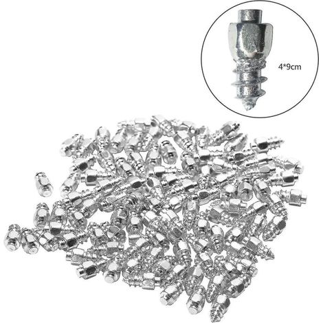 100pcs Bicycle Tire Studs Snow Spikes Anti-slip Screw Tire Spikes( Size : A )