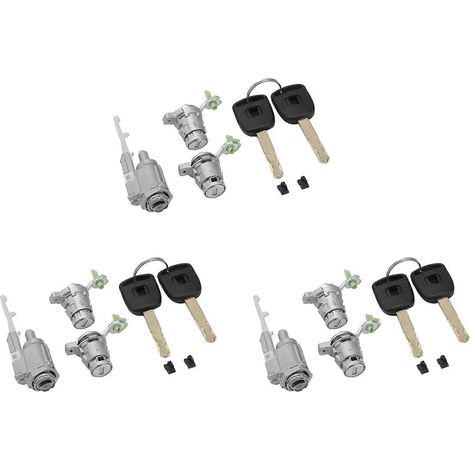 Kit de 3 cilindros de cerradura de puerta para Honda CR-V 2002-2006 y Honda Elements 2003-2011 (72185-S9A-013). (1/5)