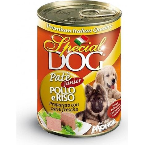 Monge Special Dog Pâté Junior Poulet Et Riz 400 Gr