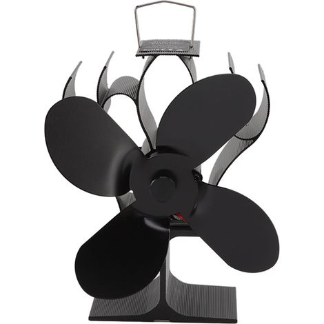Ventilateur de poêle autonome en alliage d'aluminium résistant à la chaleur, 1400 tr/min, thermique pour cheminée (1/5)