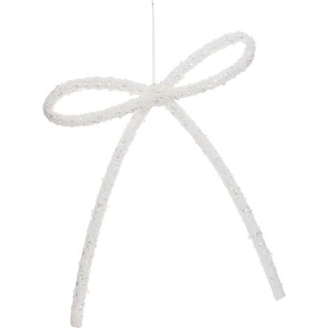 SDN PLF LAZO BLANCO ROSA 28CM - Feeric lights & christmas (1/3)