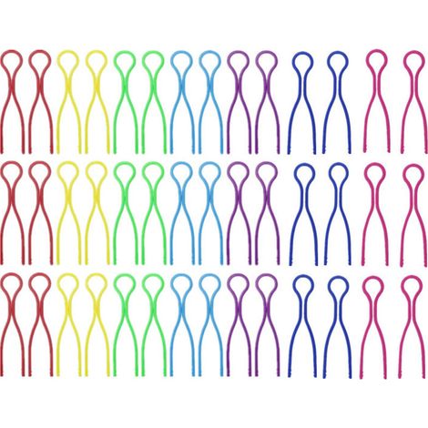 42 Spulenclips, 7 Farben, robuste und langlebige Kunststoffclips, geeignet für Nähmaschinen, erleichtern die Organisation Ihrer Spulen. (1/2)