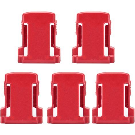 5 pièces Support de fixation pour batterie Milwaukee M18 - Accessoire de fixation pour batteries lithium (1/5)