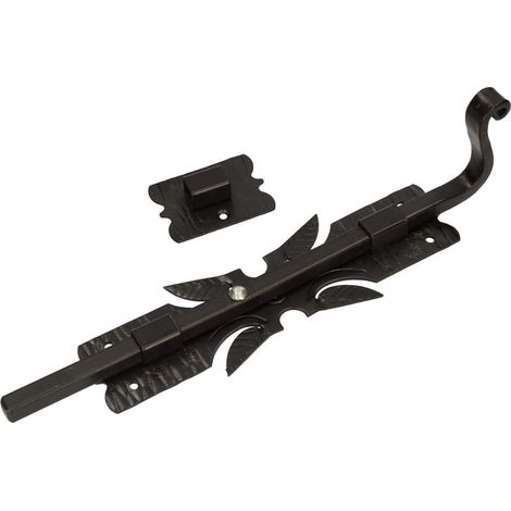 KOTARBAU Verrou de porte de 300 mm avec verrou de porte Noir inoxydable résistant aux intempéries et aux intempéries (1/5)
