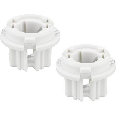 2PCS Car Tail Light Bulb Holders A1408260182 1408260182 Tail Light Bulb Accessories Compatible with Mercedes W210 R170 X251 White (1/5)