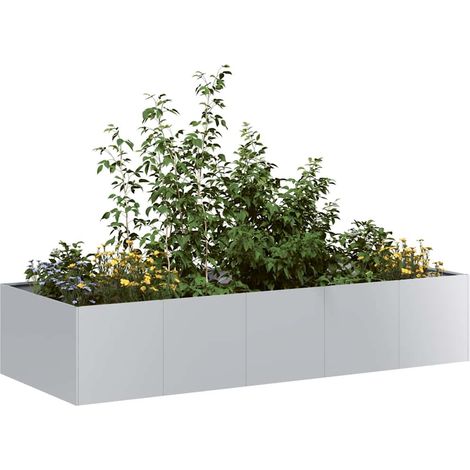 Pflanzkübel 200x80x40 cm Verzinkter Stahl