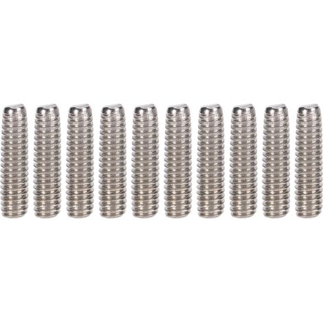 50 Vis de réglage M2x8 sans tête en acier inox A2-70, lot pour assemblage précis (50 pièces)