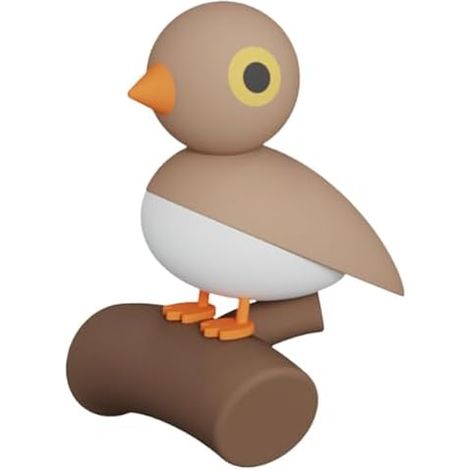 Lampe d'intérieur rechargeable à détecteur de mouvement - Décoration murale magnétique sans fil en forme d'oiseau mignon, veilleuse oiseau à détecteur de mouvement, pour chambre, salon, couloir, escal (1/5)