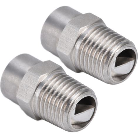 Lot de 2 buses de pulvérisation en acier inoxydable 304, résistantes à l'usure, large zone de couverture, compactes et pratiques, pour une utilisation avec brumisateur. Diamètre : 3,0 mm. (1/5)