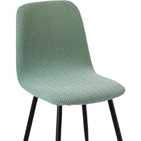 Funda elástica para silla - Funda de jacquard extraíble y lavable - Ideal para restaurantes, hoteles, decoración y bodas - Marrón (1/5)