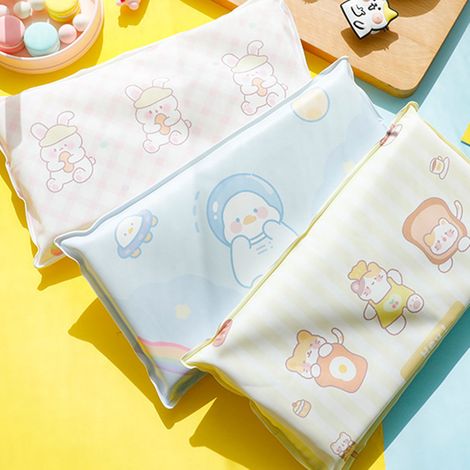 Coussin glacé d'été Shangpai, coussin d'eau rafraîchissant pour adultes et étudiants, motif trois lapins roses, sans injection, en hydrogel et cristaux de glace (1/5)
