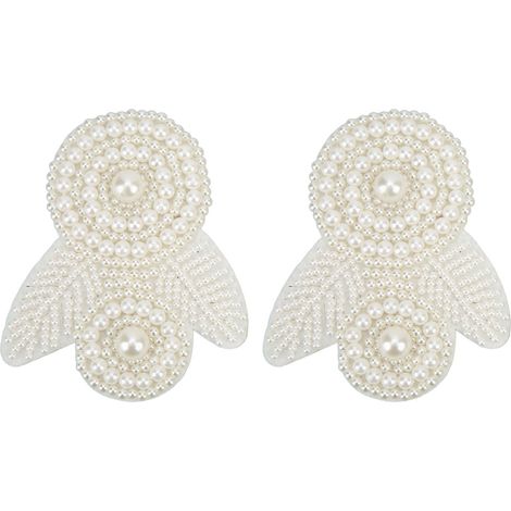 2Pcs Pearl Shoe Flower Shining Appearance Novel More Personalized Fashion Shoe Flower for Boots Sandals Cuillère Fleur (1/5)