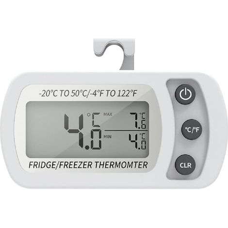 Digitales Kühlschrankthermometer, °C/°F-Anzeige, wasserdicht, Temperaturanzeige für die Küche (1/5)