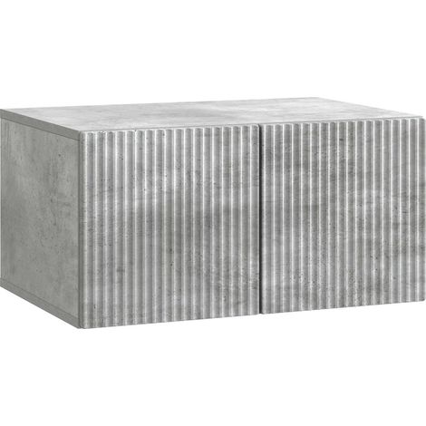 vidaXL Mobile Porta TV da Muro Grigio Cemento 59,5 x 41 x 30 cm
