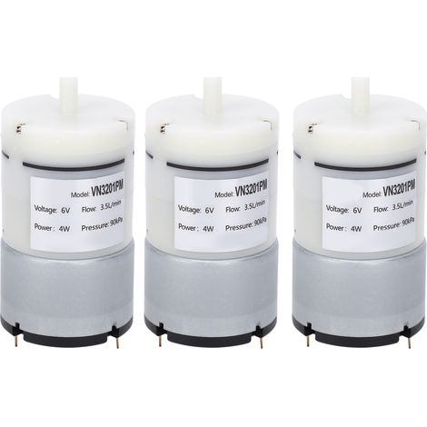 3Pcs Pompe à Membrane Micro Vide Moteur Air DC6V VN3201PM Équipement Industriel (1/5)