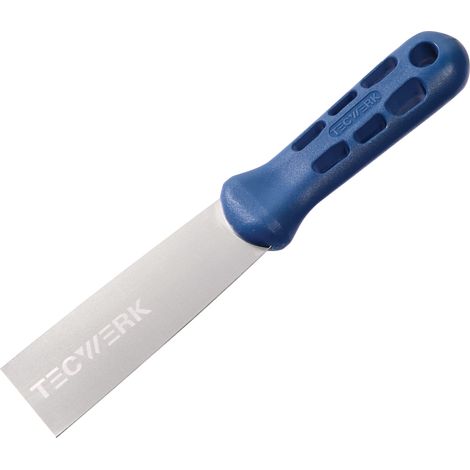 Malerspachtel B.100mm hochglanz-poliert Ku.flachoval,blau TECWERK (1/2)