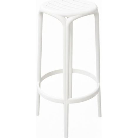 Tabouret WODIE en polypropylène style moderne pour extérieur