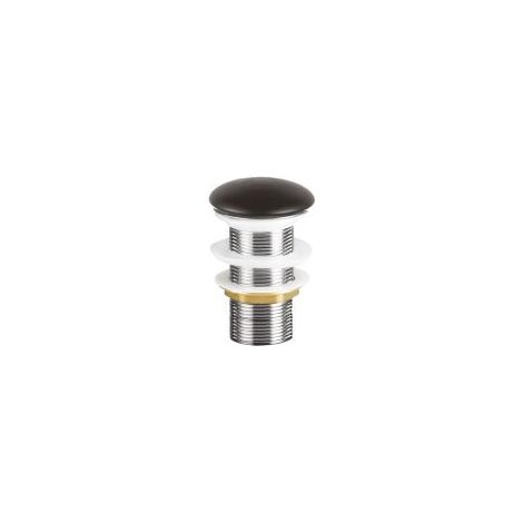 ONDEE ZEN - Bonde céramique clic-clac pour vasque - Finition Noir Mat