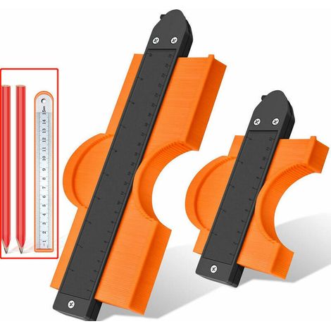Autre outil du menuisier Jauge de Contour Verrouillable, 1pcs 25cm et 12cm Copieur de Profil Contours Outils Menuiserie Bricolage Carrelage ou Parquet Jauge de Rénovation Duplication Pour Mesures d u, (1/3)