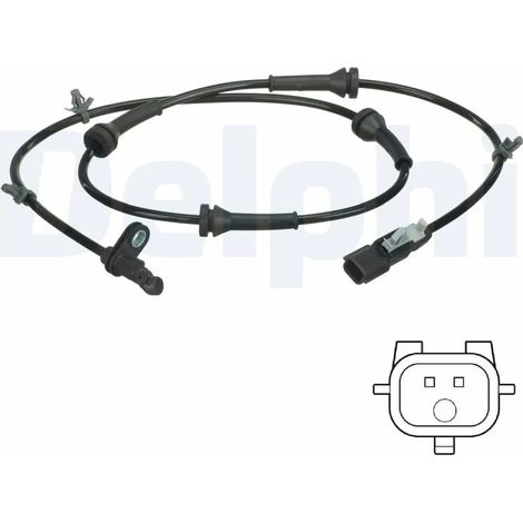 Capteur, vitesse de roue Delphi Technologies SS20676 NISSAN 47900BR60A
