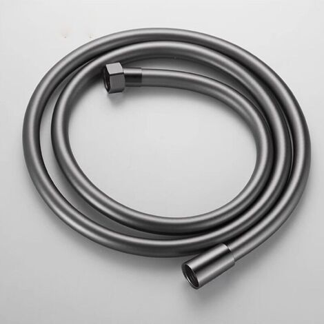 BUNTHAUS PA Tuyau de Douche Flexible PVC Gris 2m Pour Pompe à Main Salle de Bains (1/4)