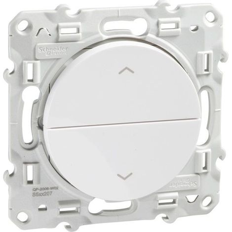 Schneider Electric Odace S520207 doble botón blanco