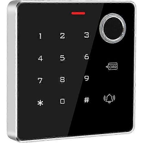 Lecteur d'empreintes digitales à clavier avec capteur de proximité RFID étanche, adapté aux hôtels, bureaux, usines, appartements et autres lieux. (1/5)