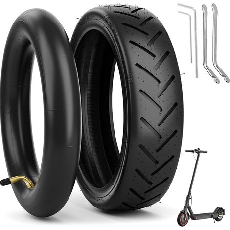 Pneus 8 1/2x2 Xiaomi M365, Pneus extérieurs et intérieurs de roue de secours de 8,5 pouces pour Mijia Xiaomi M365 Roue de pneu de scooter électrique antidérapante durable de 8,5 pouces (1/5)
