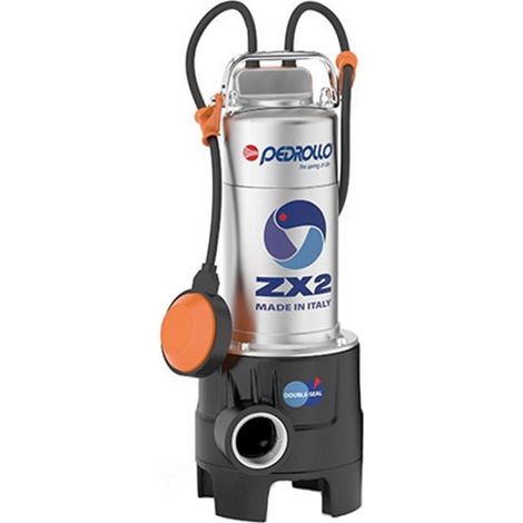 Pedrollo ZX2 VORTEX Elettropompa sommergibile ZXm 2/40 con galleggiante 0,55kW 0,75Hp Monofase 230V